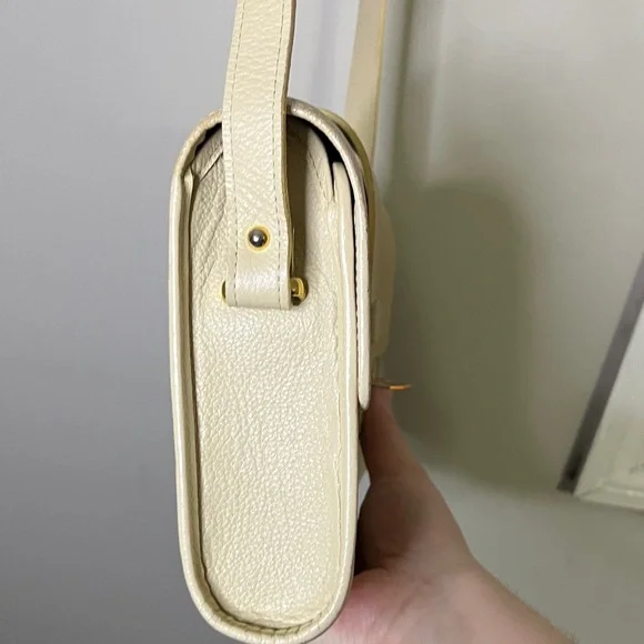 Yves Saint Laurent Vintage Cream Leather Bag - Picture 12 of 13